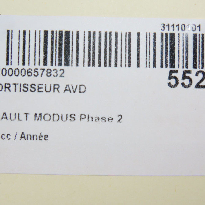 Amortisseur avant droit occasion RENAULT MODUS Phase 2 01-2008->12-2012 1.6i 16v 110ch 8200675732 6