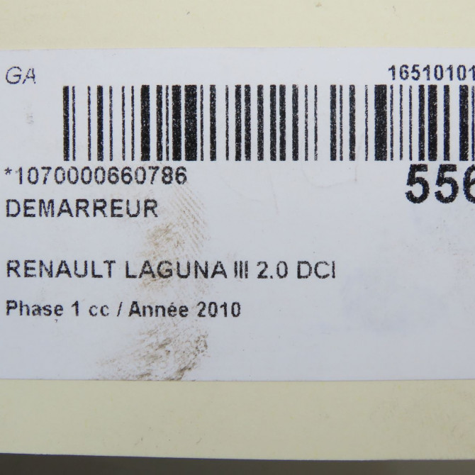 Démarreur occasion RENAULT LAGUNA III Phase 1 10-2007->10-2010 2.0 DCI 130ch 233002654R 7
