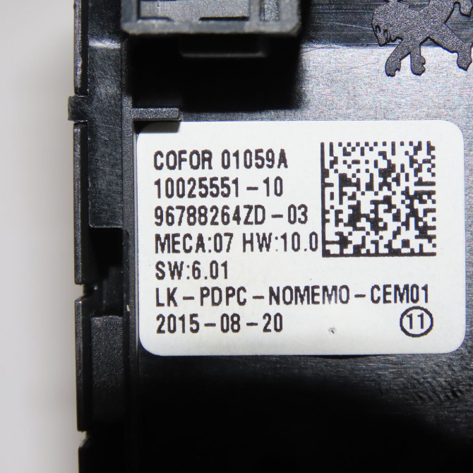 Commande lève-glace porte avant gauche occasion  96788264ZD 5