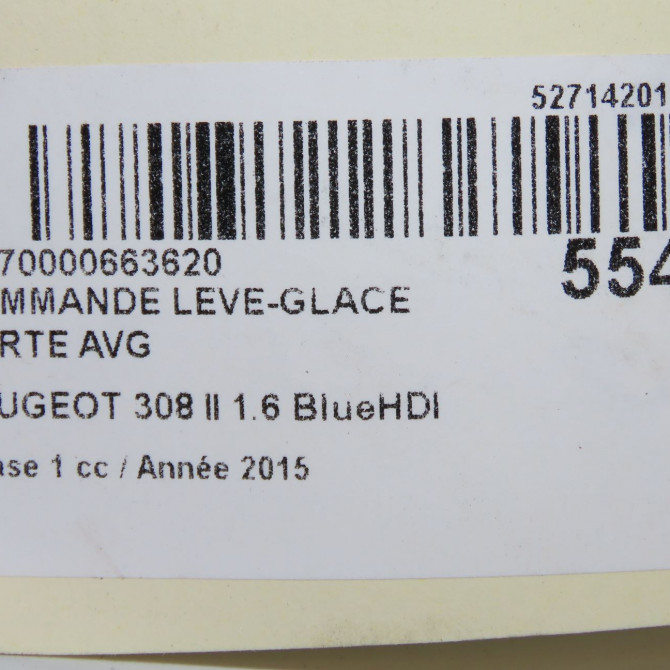 Commande lève-glace porte avant gauche occasion  96788264ZD 7