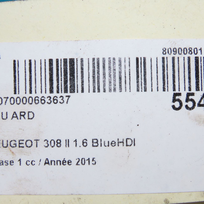 Feu arrière droit occasion  9678093880 7