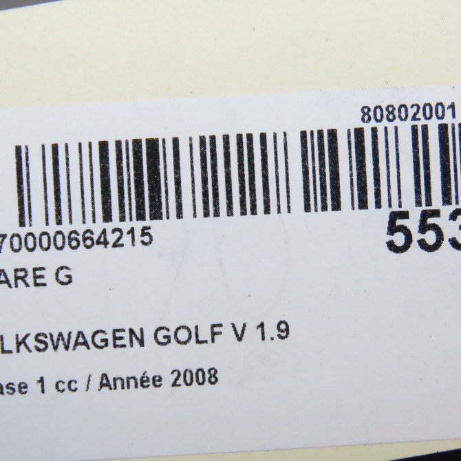 Phare gauche occasion VOLKSWAGEN GOLF V Phase 1 11-2003->10-2008 1.9 TDI 105ch 1K6941029P 5