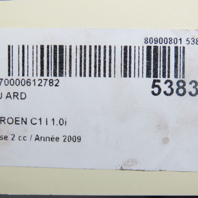 Feu arrière droit occasion CITROEN C1 I Phase 2 11-2008->01-2012 1.0i 6351X8 5