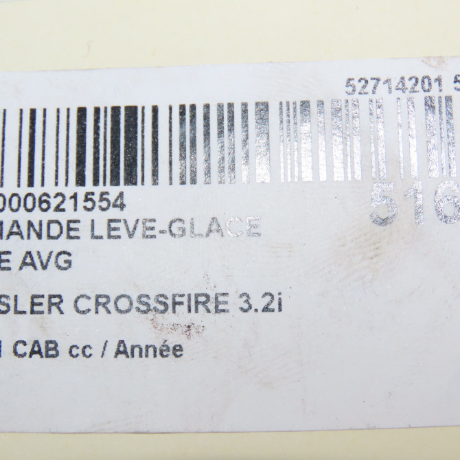 Commande lève-glace porte avant gauche occasion CHRYSLER CROSSFIRE Phase 1 04-1995->04-1999 3.2i V6 217ch 5096806AA 5