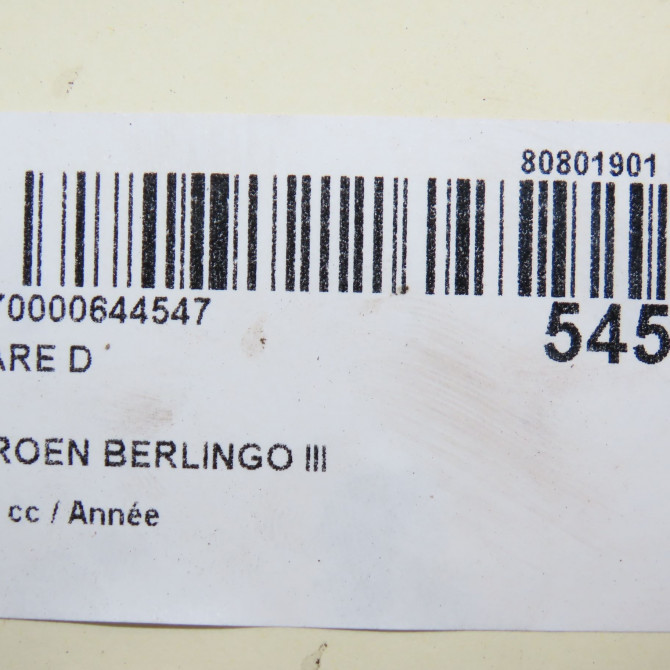 Phare droit occasion CITROEN 146 Phase 1 04-1995->04-1999 1.6 BlueHDI 100ch 9816824780 6