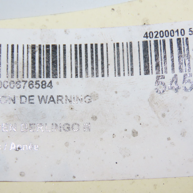 Bouton de warning occasion CITROEN 146 Phase 1 04-1995->04-1999 1.6 BlueHDI 100ch 98170430ZD 4