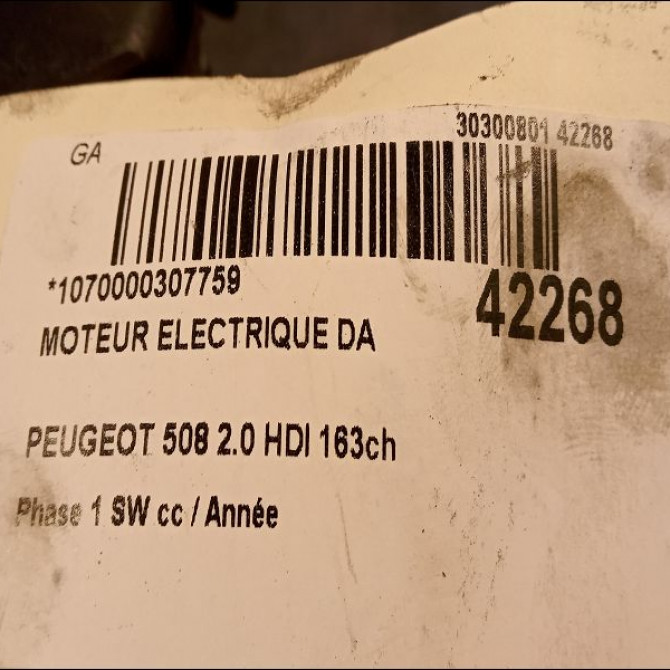 Moteur electrique de direction assistée occasion PEUGEOT 508 Phase 1 04-1995->04-1999 2.0 HDI 163ch 1629094480 3
