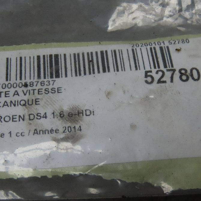Boîte à vitesse mecanique occasion CITROEN DS4 Phase 1 01-2011->03-2016 1.6 e-HDi 115ch 2231E8 5