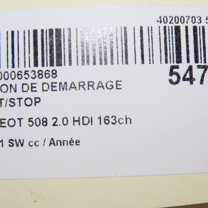 occasion PEUGEOT 508 Phase 1 04-1995->04-1999 2.0 HDI 163ch 96777946ZD 6