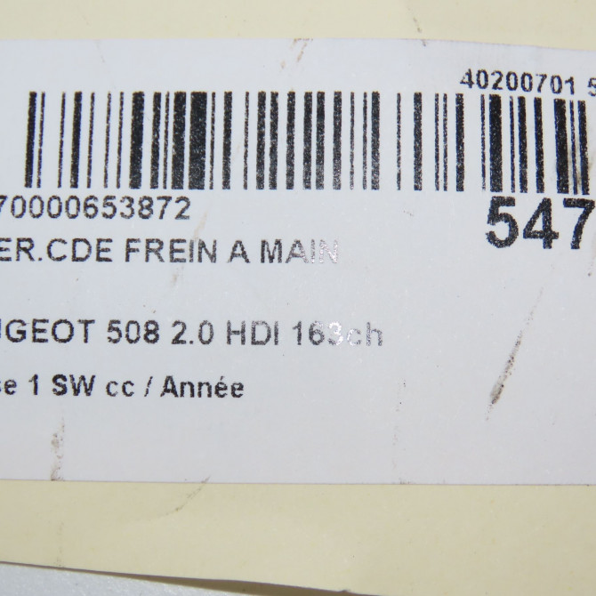 Interrupteur commande de frein a main occasion PEUGEOT 508 Phase 1 04-1995->04-1999 2.0 HDI 163ch 96772967ZD 5
