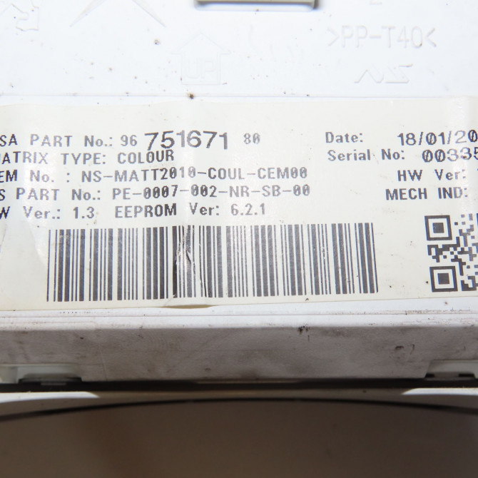 Compteur occasion PEUGEOT 508 Phase 1 04-1995->04-1999 2.0 HDI 163ch 9824842180 4