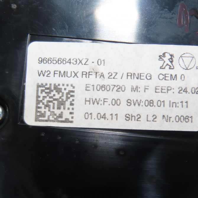 Commande de chauffage occasion PEUGEOT 508 Phase 1 04-1995->04-1999 2.0 HDI 163ch 9804563180 4