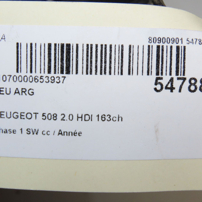 Feu arrière gauche occasion PEUGEOT 508 Phase 1 04-1995->04-1999 2.0 HDI 163ch 6350LY 7