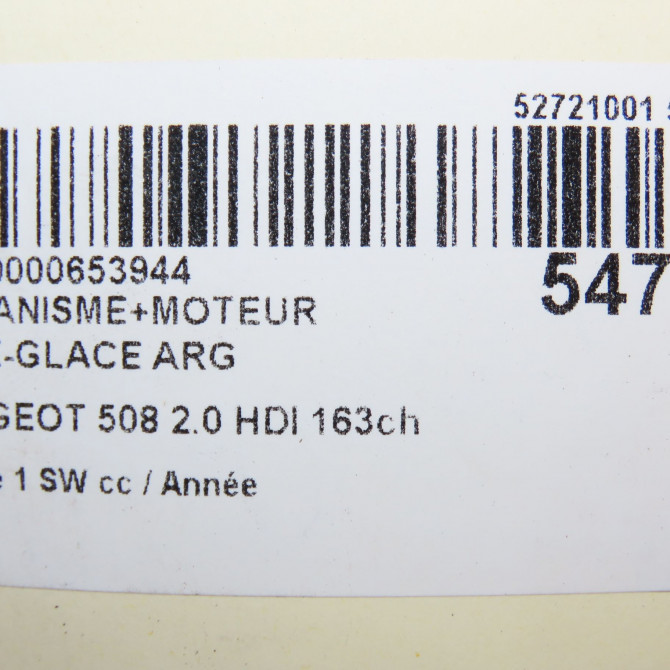 Mecanisme+moteur leve-glace arg occasion PEUGEOT 508 Phase 1 04-1995->04-1999 2.0 HDI 163ch 9806087180 7