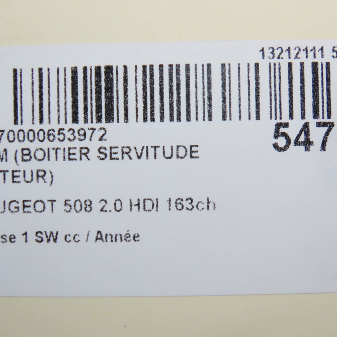 occasion PEUGEOT 508 Phase 1 04-1995->04-1999 2.0 HDI 163ch 7