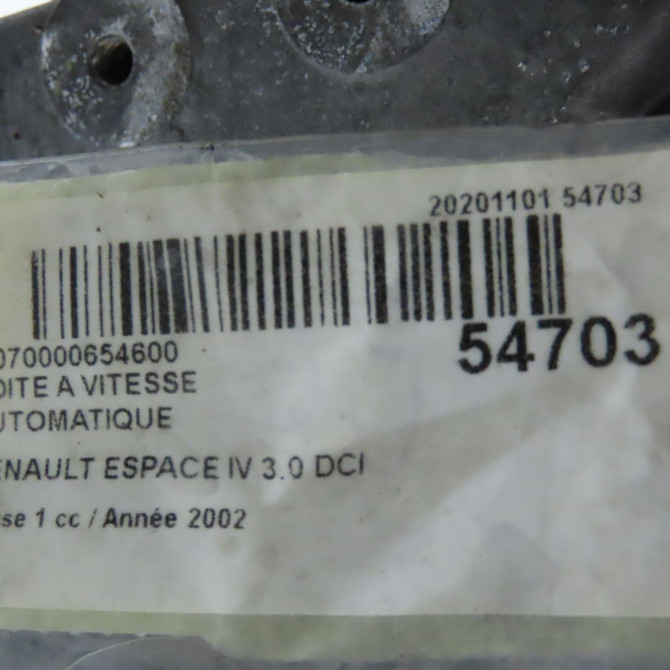 Boîte à vitesse automatique occasion RENAULT ESPACE IV Phase 1 09-2002->03-2006 3.0 DCI 8200377292 8