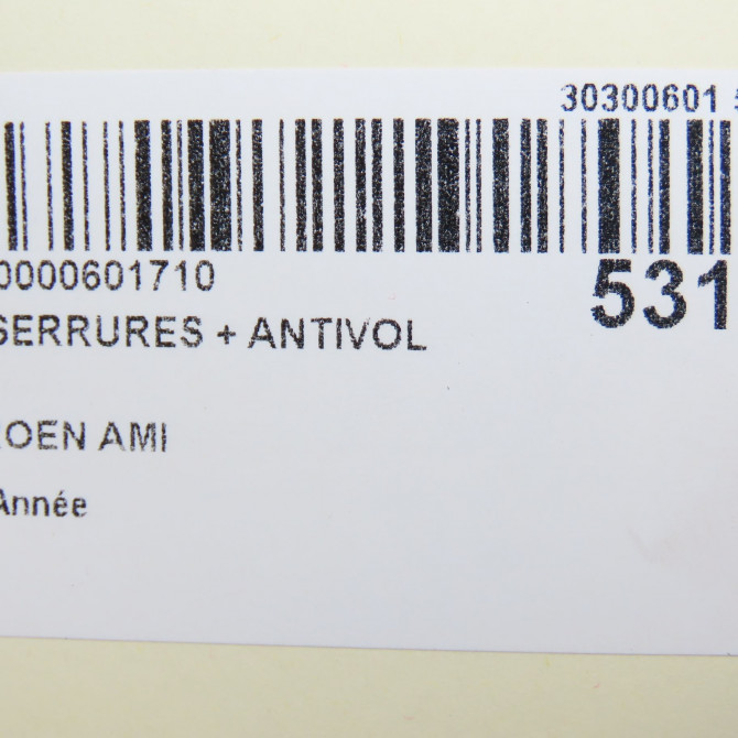 Kit serrures + antivol occasion CITROEN 7