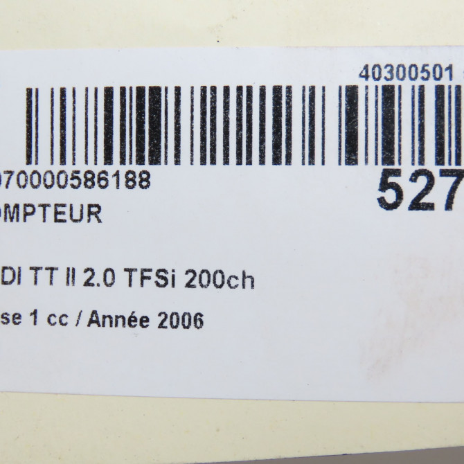 Compteur occasion AUDI TT II Phase 1 09-2006->04-2010 2.0 TFSi 200ch 8J0920930F 6