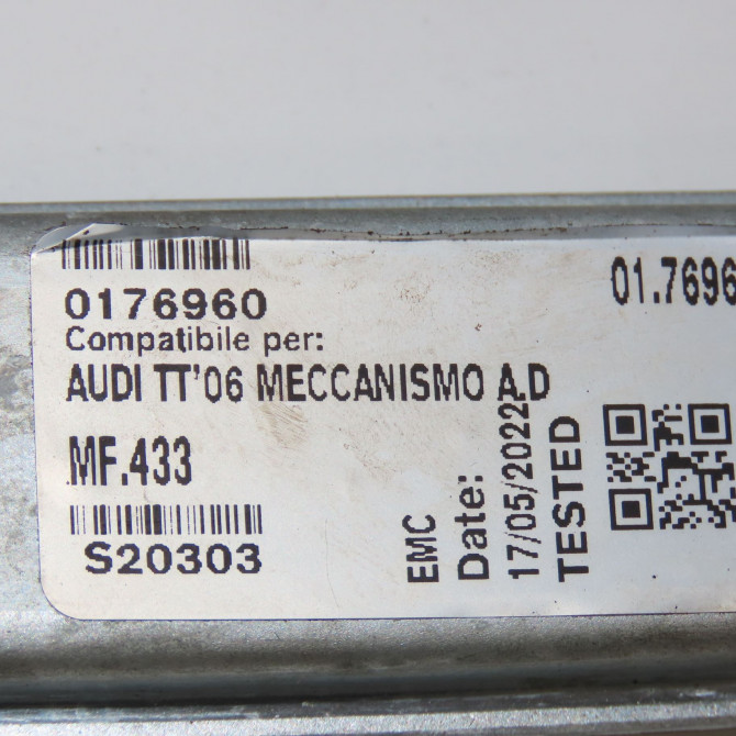 Mecanisme + moteur lève-glace avant droit occasion AUDI TT II Phase 1 09-2006->04-2010 2.0 TFSi 200ch 8J0837462E 6