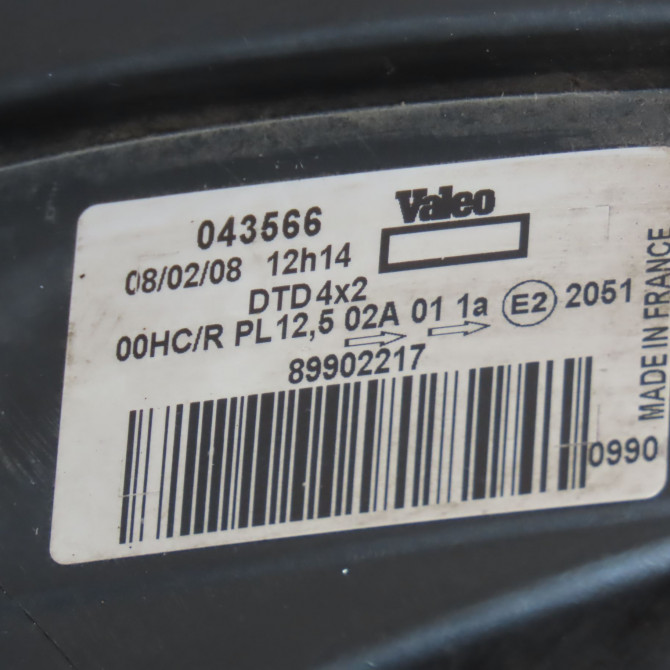 Phare droit occasion RENAULT KANGOO I Phase 2 03-2003->06-2010 1.2i 16v 75ch 260107401R 3