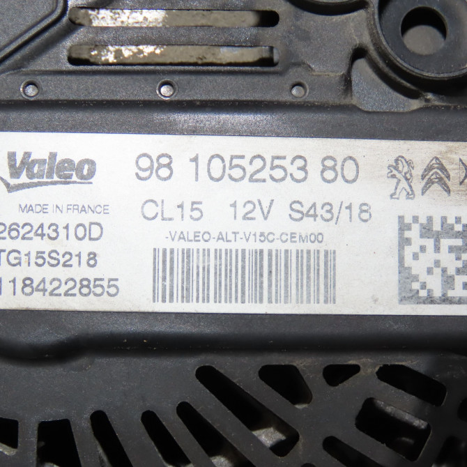 Alternateur occasion CITROEN 146 Phase 1 04-1995->04-1999 1.6 BlueHDI 100ch 9810525380 7