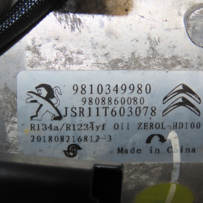 Compresseur air conditionne occasion CITROEN 146 Phase 1 04-1995->04-1999 1.6 BlueHDI 100ch 9810349980 5