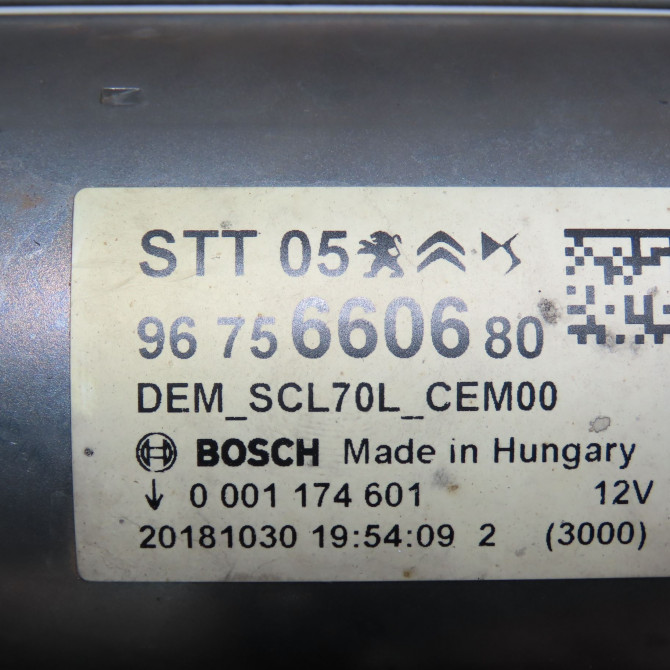 Démarreur occasion CITROEN 146 Phase 1 04-1995->04-1999 1.6 BlueHDI 100ch 9675660680 6