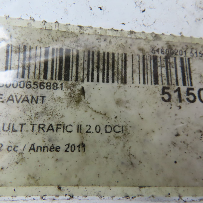 Face avant occasion RENAULT TRAFIC II Phase 2 08-2006->... 2.0 DCI 90ch 8200521859 6