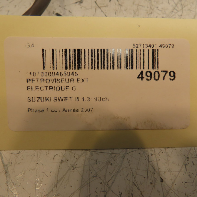 Retroviseur exterieur electrique gauche occasion SUZUKI SWIFT III Phase 1 03-2005->09-2011 1.3i 90ch 8470262JB0ZNL 6