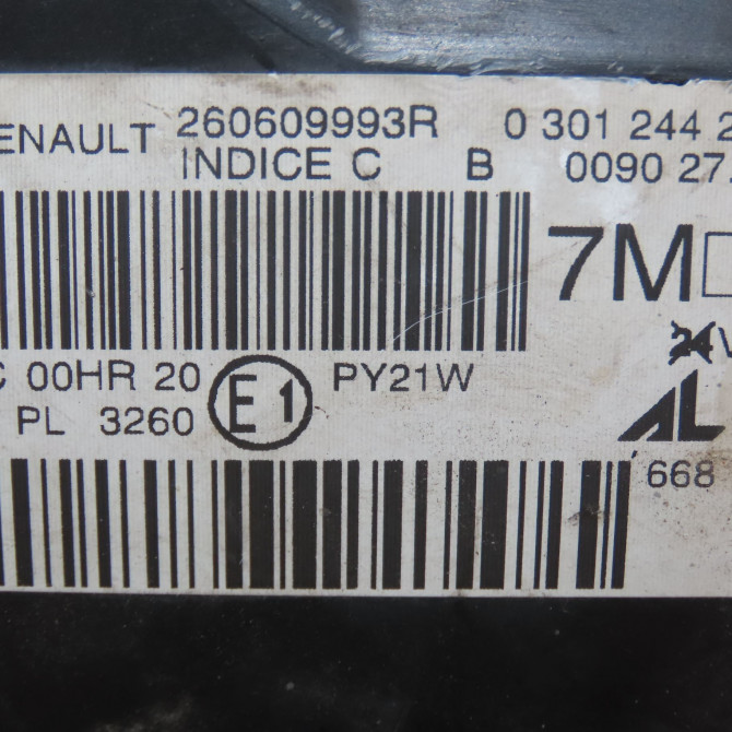 Phare gauche occasion RENAULT MEGANE III Phase 2 01-2012->06-2014 1.5 DCI 110ch 260609764R 4