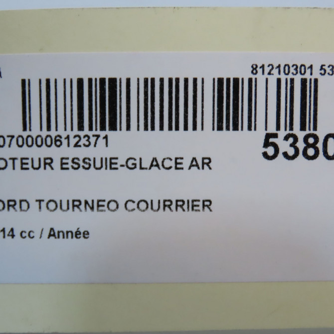 Moteur essuie-glace arrière occasion FORD TOURNEO COURRIER phase 1 06-2015->04-2018 2559798 6