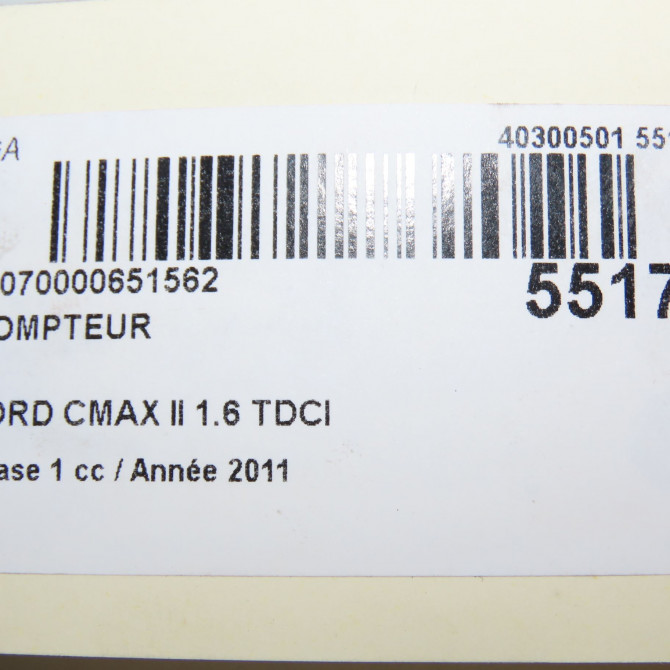 Compteur occasion FORD CMAX II Phase 1 09-2010->09-2015 1.6 TDCI 115ch 2254319 7