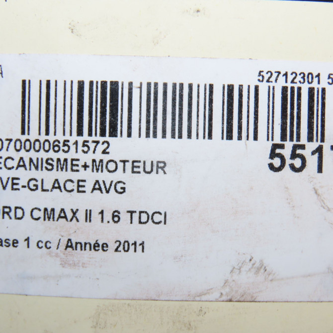 Mecanisme+moteur leve-glace avg occasion FORD CMAX II Phase 1 09-2010->09-2015 1.6 TDCI 115ch 2275020 6