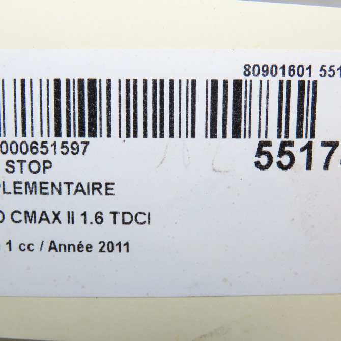 Feux stop supplementaire occasion FORD CMAX II Phase 1 09-2010->09-2015 1.6 TDCI 115ch 2480360 5