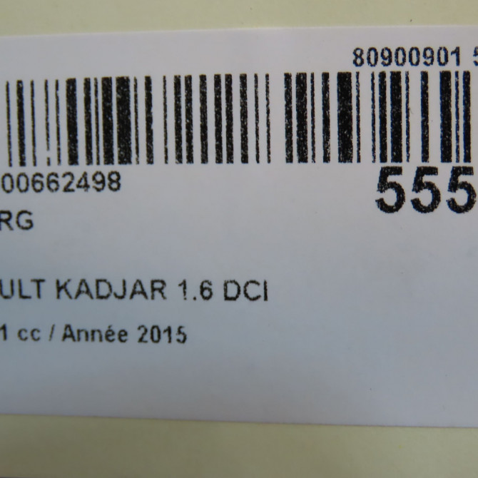 Feu arrière gauche occasion RENAULT KADJAR Phase 1 06-2015->... 1.6 DCI 130ch 265552478R 6