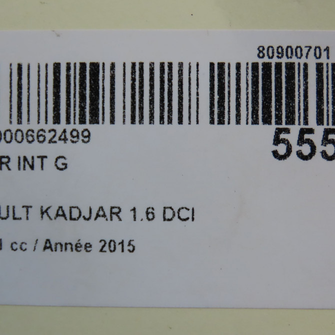 Feu arrière interieur gauche occasion RENAULT KADJAR Phase 1 06-2015->... 1.6 DCI 130ch 265550151R 6