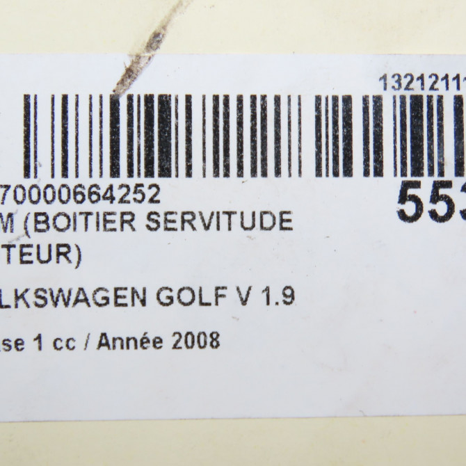 occasion VOLKSWAGEN GOLF V Phase 1 11-2003->10-2008 1.9 TDI 105ch 1K1937503 5