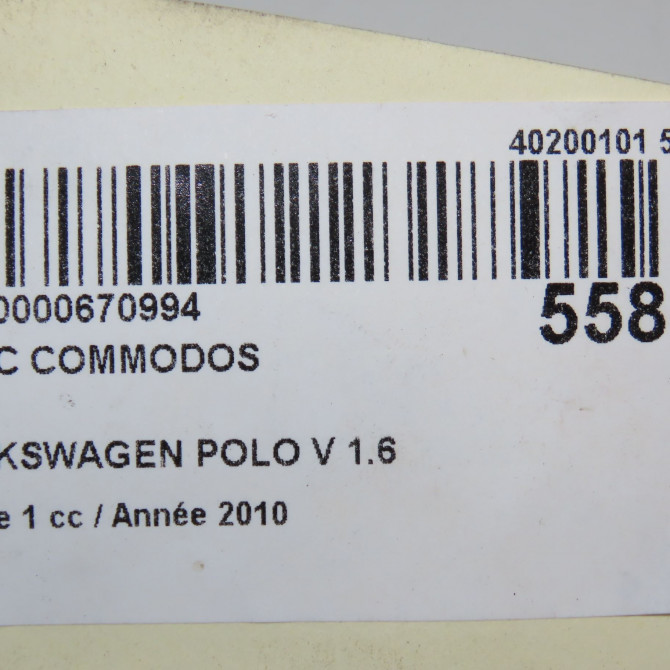 Bloc commodos occasion VOLKSWAGEN POLO V POLO V Phase 1 2009-09-01->2014-05-31 1.6 TDI 90 6Q0953513AG9B9 8