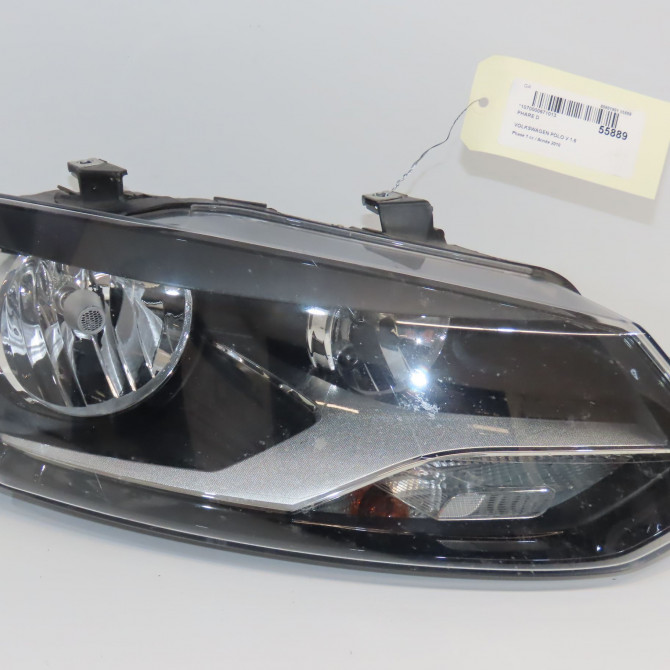 Phare droit occasion VOLKSWAGEN POLO V POLO V Phase 1 2009-09-01->2014-05-31 1.6 TDI 90 6R1941008F 1
