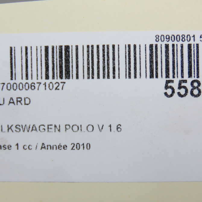 Feu arrière droit occasion VOLKSWAGEN POLO V POLO V Phase 1 2009-09-01->2014-05-31 1.6 TDI 90 6R0945096AH 6