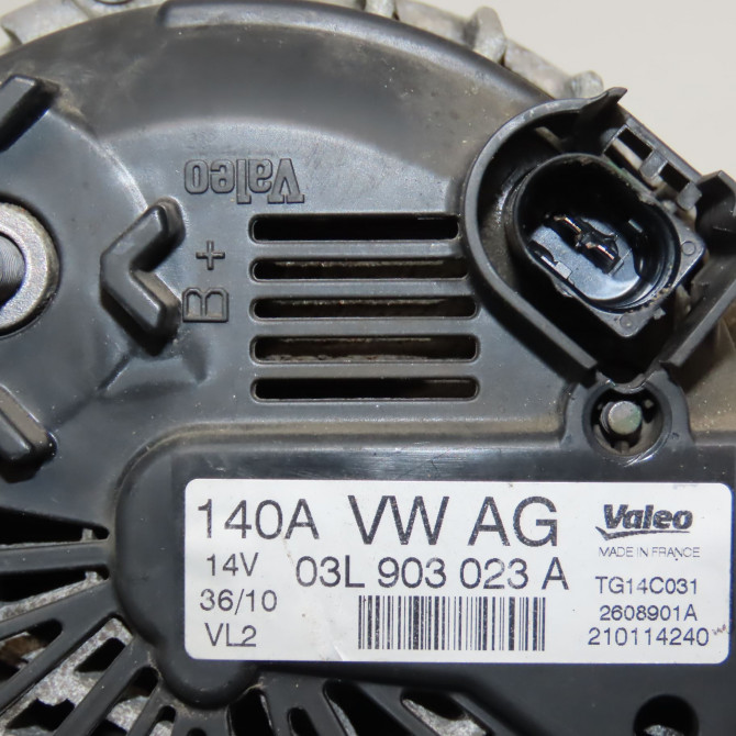 Alternateur occasion VOLKSWAGEN POLO V POLO V Phase 1 2009-09-01->2014-05-31 1.6 TDI 90 3L903023 6