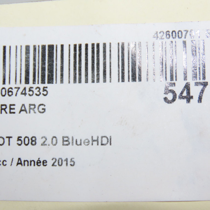 Ceinture arrière gauche occasion PEUGEOT 508 phase 2 06-2014->... 2.0 BlueHDI 180ch 8976J1 5