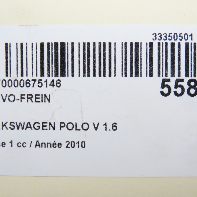 Servo-frein occasion VOLKSWAGEN POLO V POLO V Phase 1 2009-09-01->2014-05-31 1.6 TDI 90 6R1614106C 6