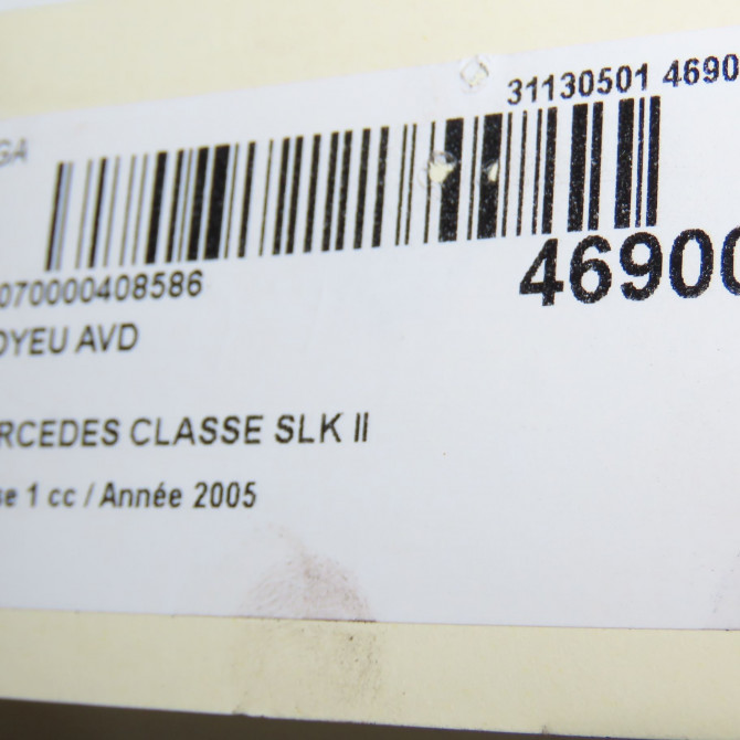 Moyeu avd occasion MERCEDES CLASSE SLK II Phase 1 03-2004->04-2008 200K 163ch 2093300325 4