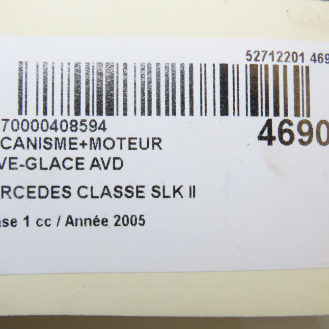 Mecanisme + moteur lève-glace avant droit occasion MERCEDES CLASSE SLK II Phase 1 03-2004->04-2008 200K 163ch 1717200246 6