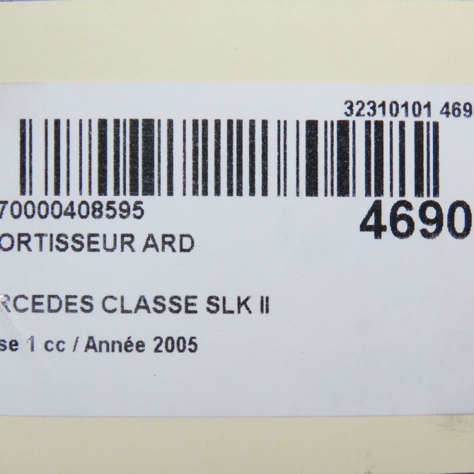 Amortisseur arrière droit occasion MERCEDES CLASSE SLK II Phase 1 03-2004->04-2008 200K 163ch 1713261000 5