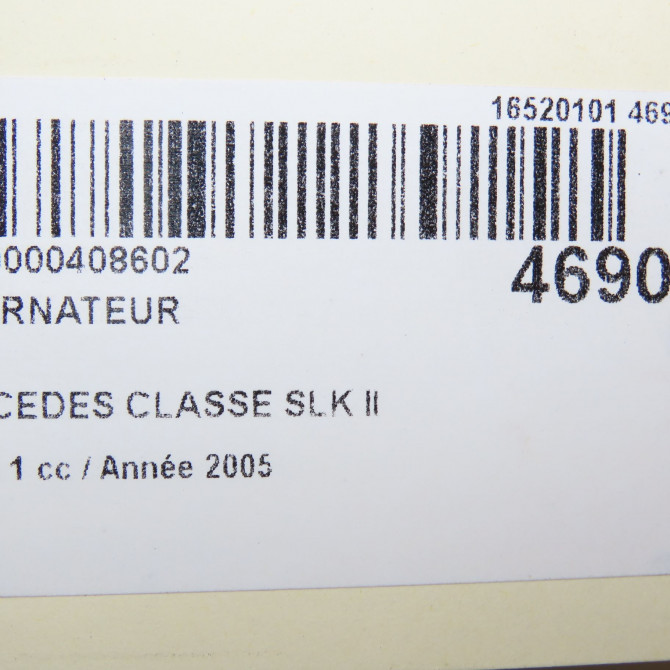 Alternateur occasion MERCEDES CLASSE SLK II Phase 1 03-2004->04-2008 200K 163ch 9061102 8