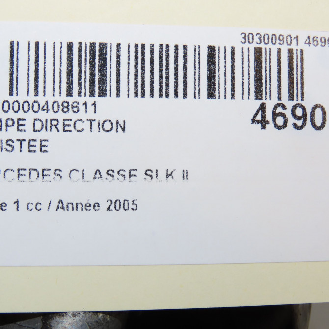 Pompe direction assistee occasion MERCEDES CLASSE SLK II Phase 1 03-2004->04-2008 200K 163ch 54661201 7