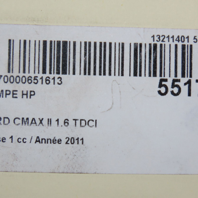 Pompe hp occasion FORD CMAX II Phase 1 09-2010->09-2015 1.6 TDCI 115ch 1720038 8