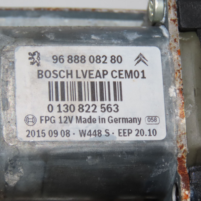 Mecanisme+moteur leve-glace avg occasion PEUGEOT 508 phase 2 06-2014->... 2.0 BlueHDI 180ch 9806086980 4